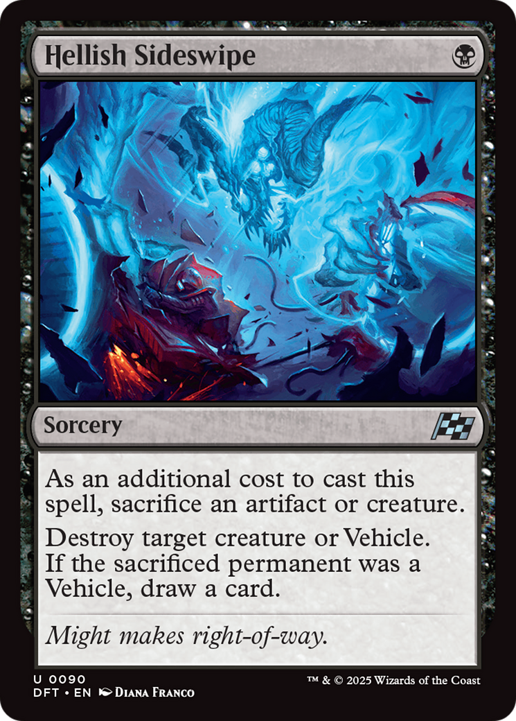 Hellish Sideswipe [Aetherdrift] | Jomio and Rueliete's Cards and Comics
