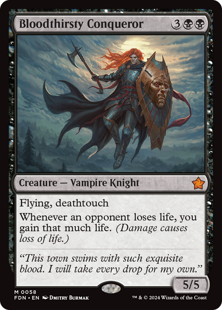 Bloodthirsty Conqueror [Foundations] | Jomio and Rueliete's Cards and Comics