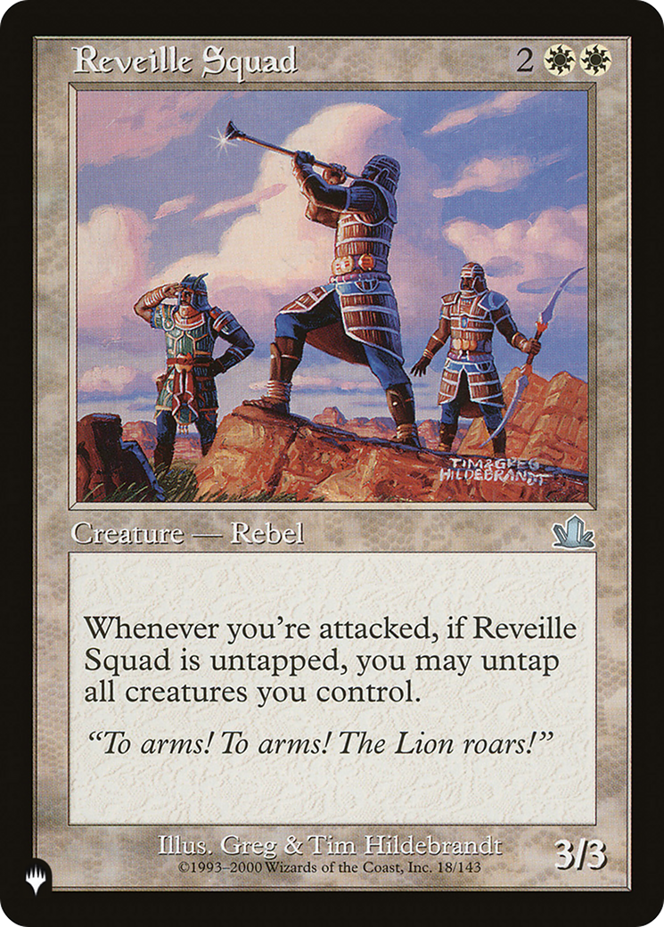 Reveille Squad [The List] | Jomio and Rueliete's Cards and Comics