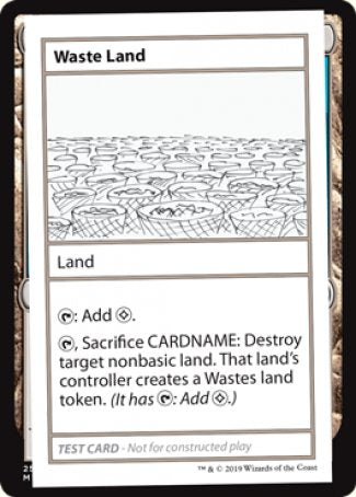 Waste Land (2021 Edition) [Mystery Booster Playtest Cards] | Jomio and Rueliete's Cards and Comics