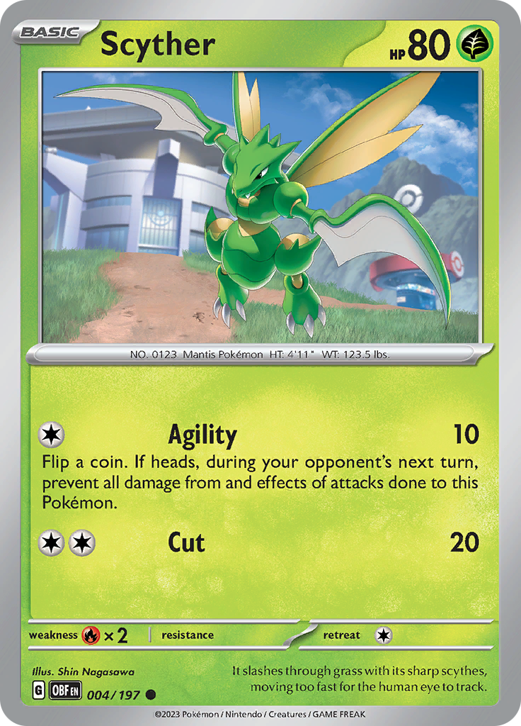 Scyther (004/197) [Scarlet & Violet: Obsidian Flames] | Jomio and Rueliete's Cards and Comics
