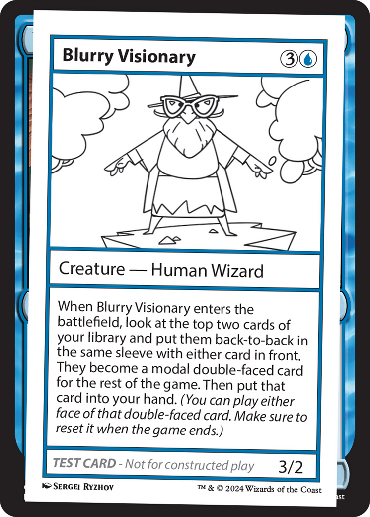 Blurry Visionary [Mystery Booster 2 Playtest Cards] | Jomio and Rueliete's Cards and Comics