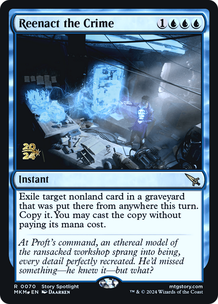 Reenact the Crime [Murders at Karlov Manor Prerelease Promos] | Jomio and Rueliete's Cards and Comics