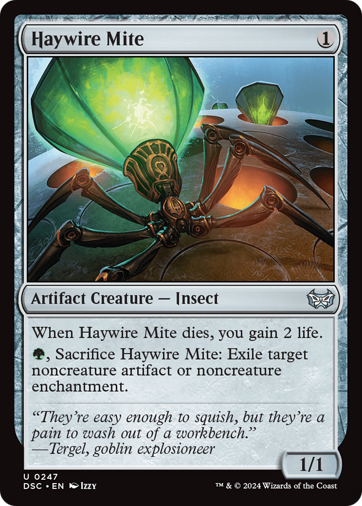 Haywire Mite [Duskmourn: House of Horror Commander] | Jomio and Rueliete's Cards and Comics