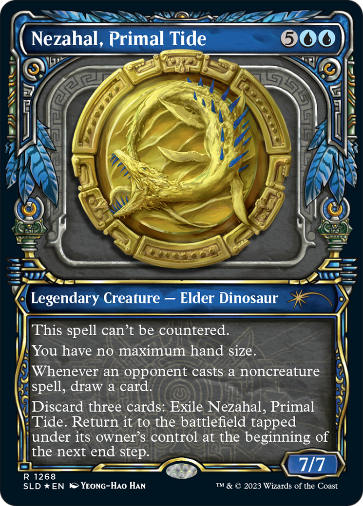Nezahal, Primal Tide (Halo Foil) [Secret Lair Drop Series] | Jomio and Rueliete's Cards and Comics