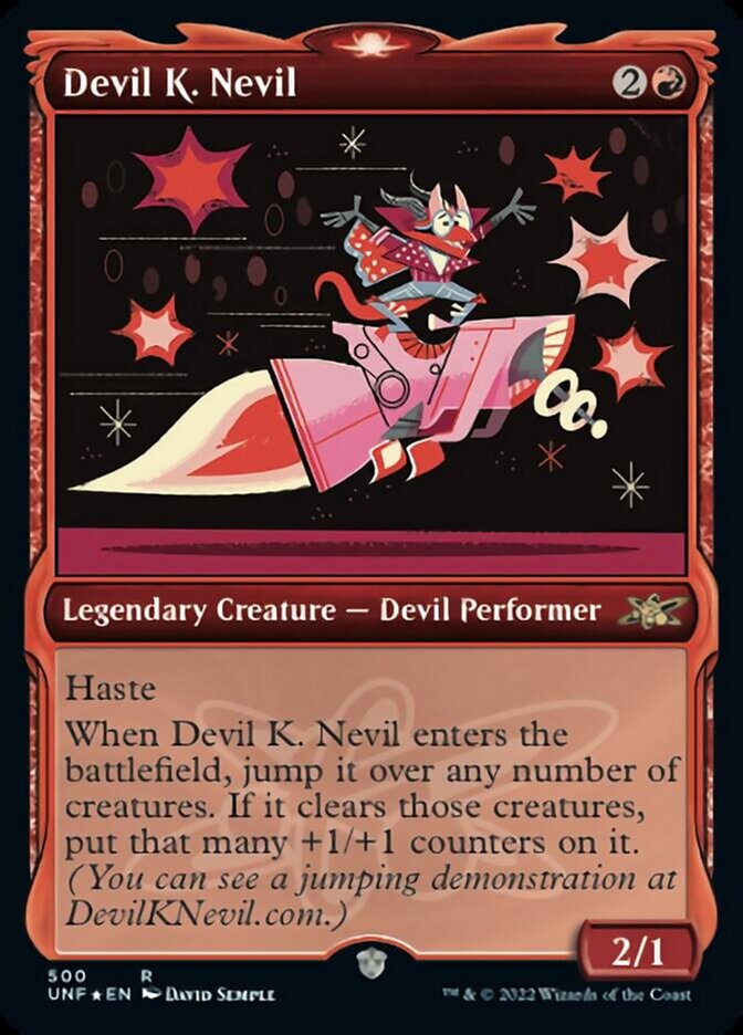 Devil K. Nevil (Showcase) (Galaxy Foil) [Unfinity] | Jomio and Rueliete's Cards and Comics
