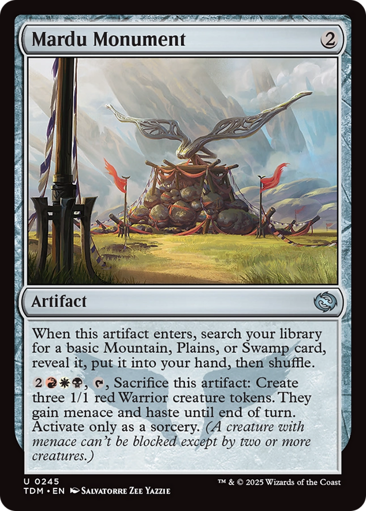 Mardu Monument [Tarkir: Dragonstorm] | Jomio and Rueliete's Cards and Comics