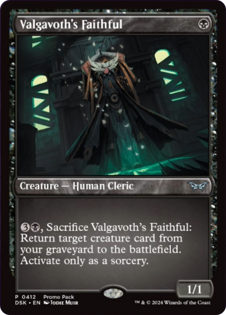 Valgavoth's Faithful (Promo Pack) [Duskmourn: House of Horror Promos] | Jomio and Rueliete's Cards and Comics