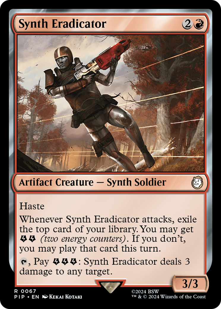 Synth Eradicator [Fallout] | Jomio and Rueliete's Cards and Comics