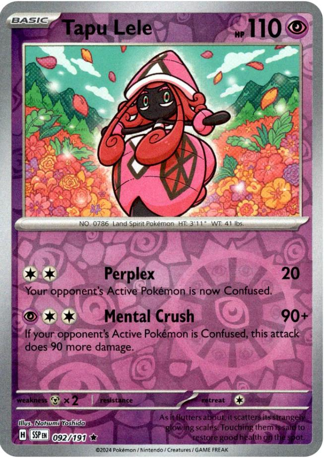 Tapu Lele (092/191) [Scarlet & Violet: Surging Sparks] | Jomio and Rueliete's Cards and Comics