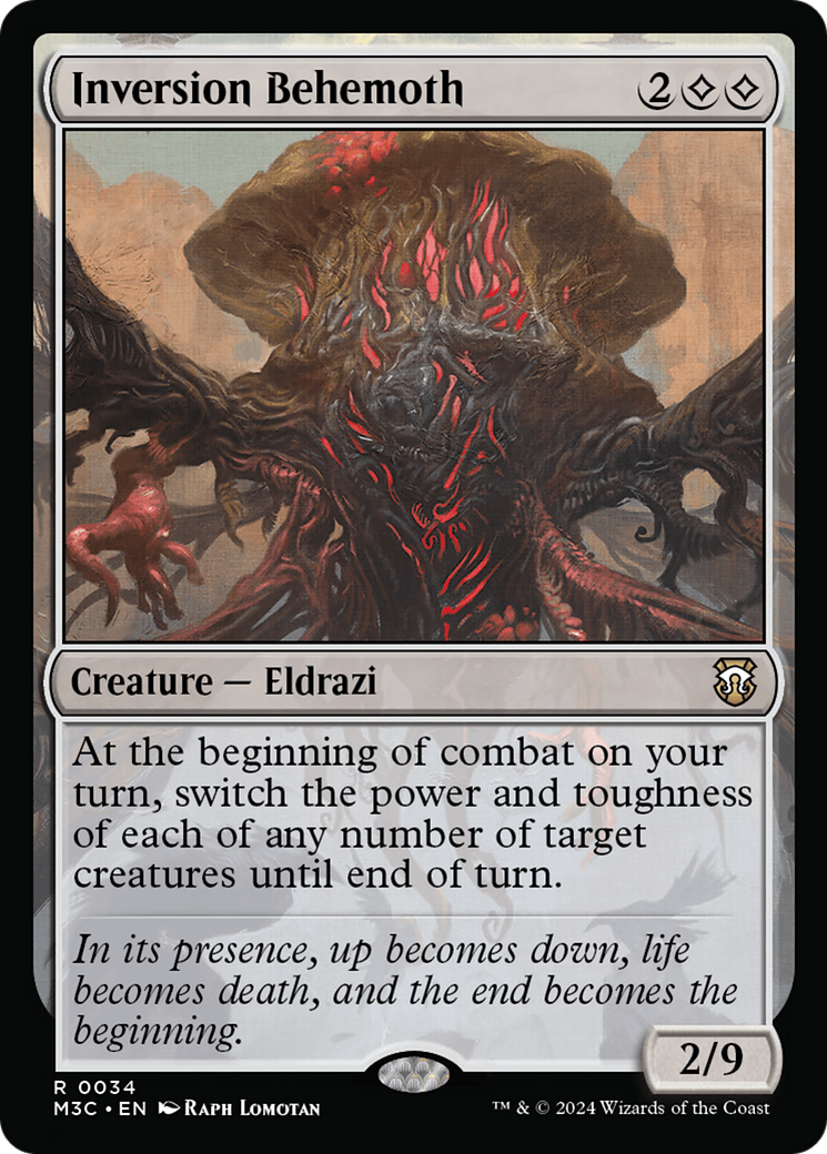Inversion Behemoth (Ripple Foil) [Modern Horizons 3 Commander] | Jomio and Rueliete's Cards and Comics