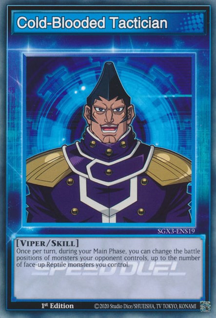 Cold-Blooded Tactician [SGX3-ENS19] Common | Jomio and Rueliete's Cards and Comics