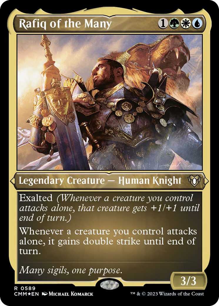 Rafiq of the Many (Foil Etched) [Commander Masters] | Jomio and Rueliete's Cards and Comics