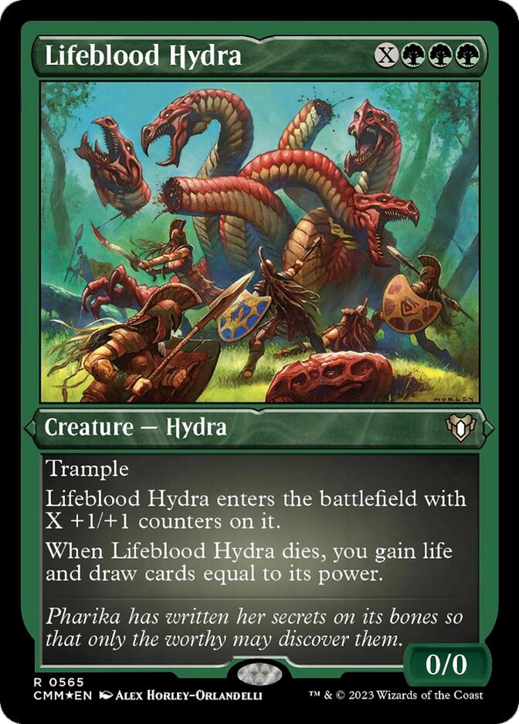 Lifeblood Hydra (Foil Etched) [Commander Masters] | Jomio and Rueliete's Cards and Comics