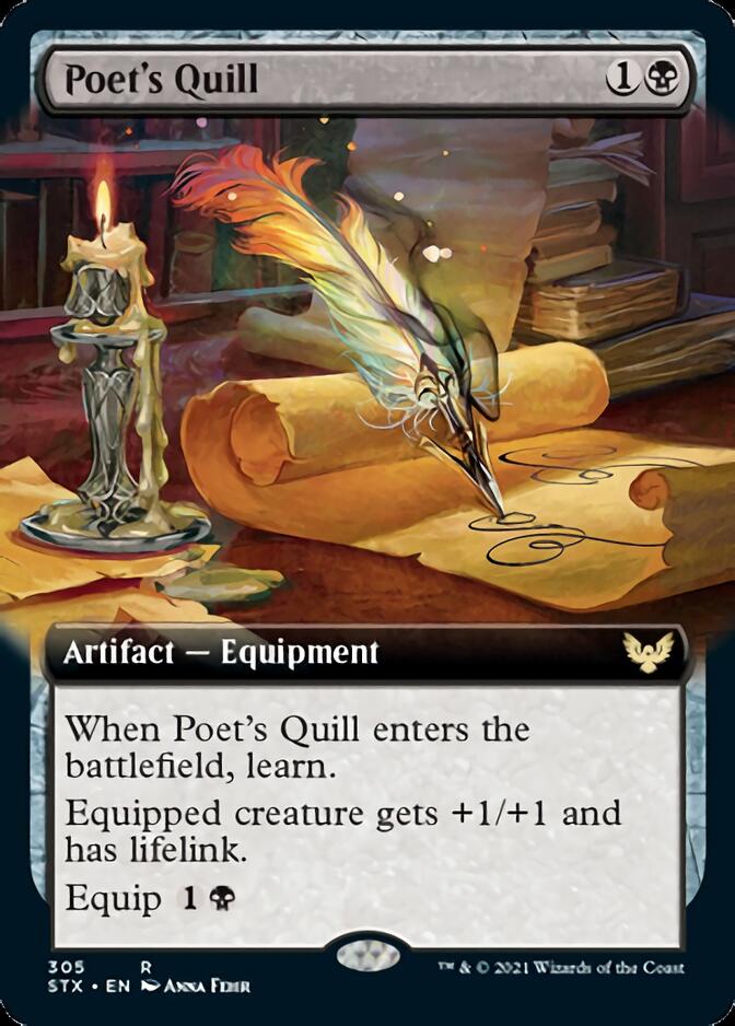 Poet's Quill (Extended Art) [Strixhaven: School of Mages] | Jomio and Rueliete's Cards and Comics
