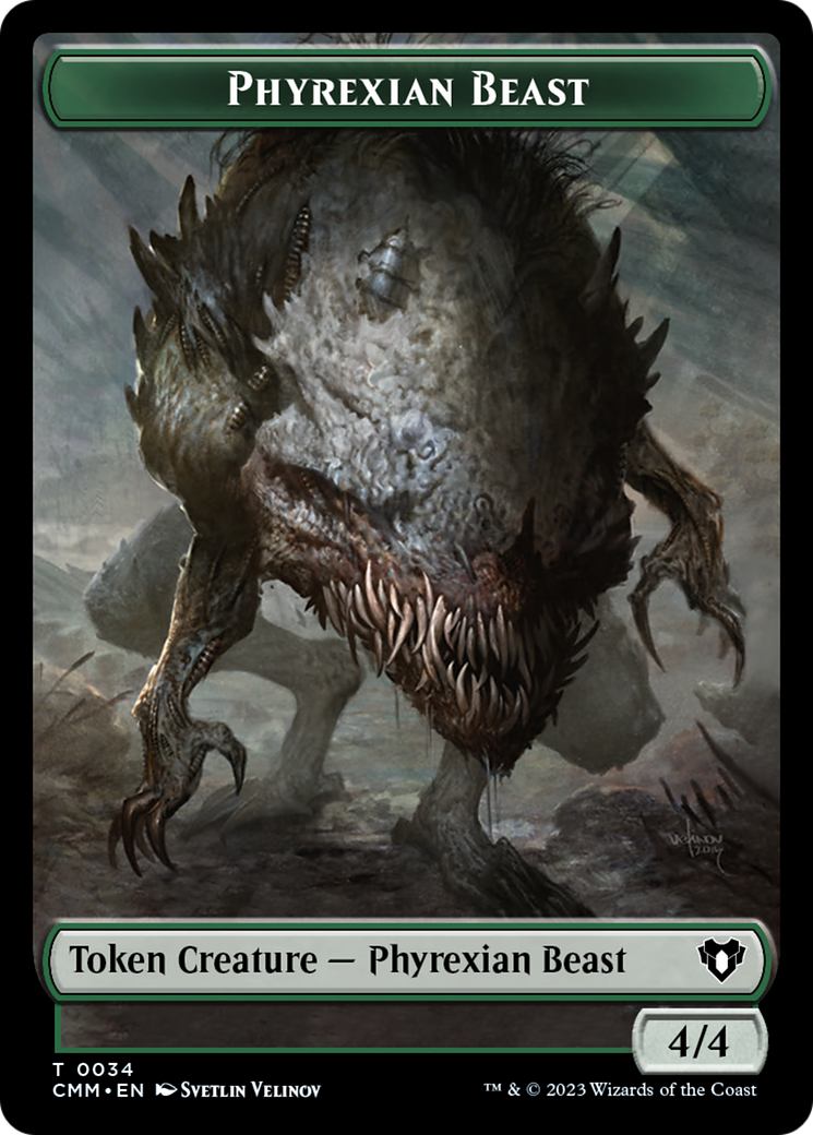 Phyrexian Beast Token [Commander Masters Tokens] | Jomio and Rueliete's Cards and Comics