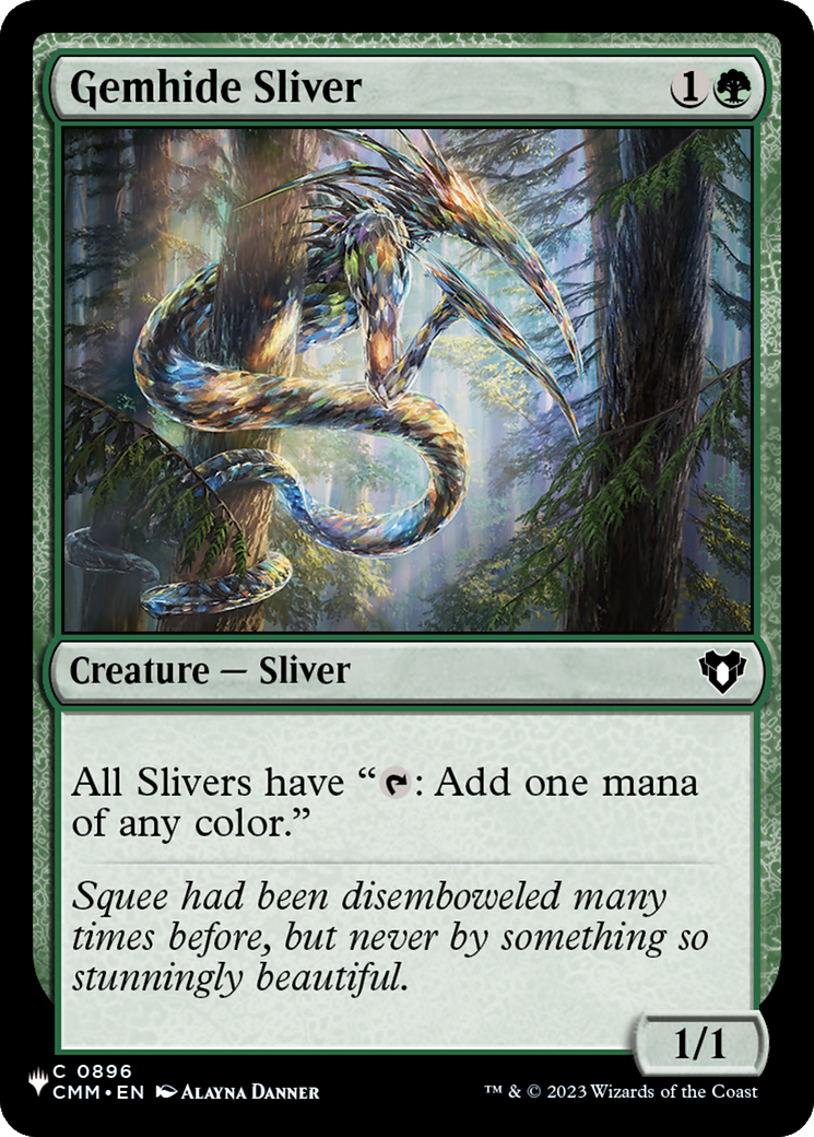 Gemhide Sliver (CMM) [The List] | Jomio and Rueliete's Cards and Comics