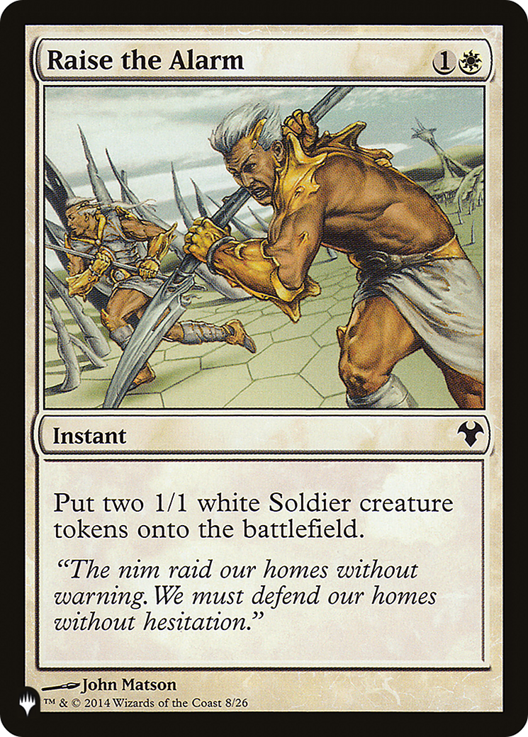 Raise the Alarm [The List] | Jomio and Rueliete's Cards and Comics