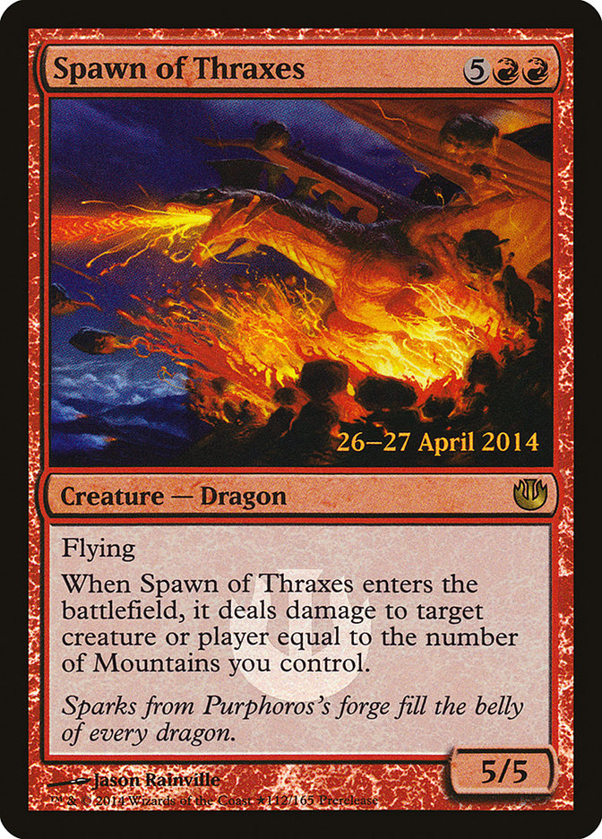 Spawn of Thraxes [Journey into Nyx Prerelease Promos] | Jomio and Rueliete's Cards and Comics