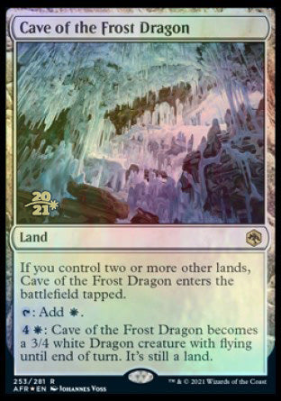 Cave of the Frost Dragon [Dungeons & Dragons: Adventures in the Forgotten Realms Prerelease Promos] | Jomio and Rueliete's Cards and Comics