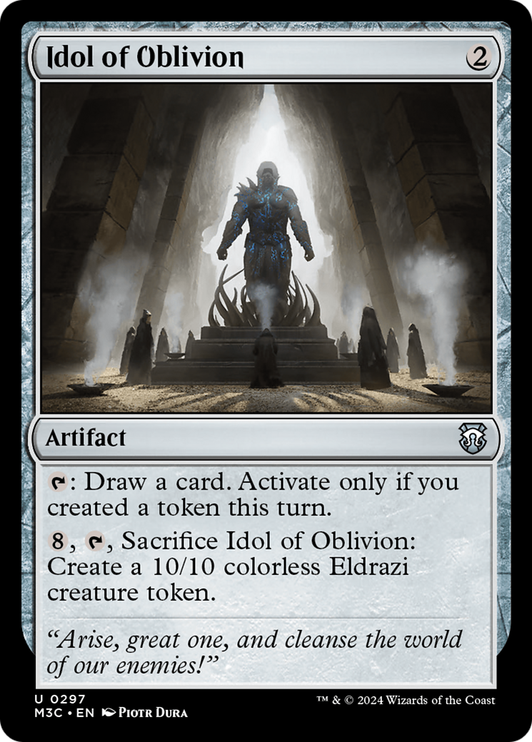 Idol of Oblivion (Ripple Foil) [Modern Horizons 3 Commander] | Jomio and Rueliete's Cards and Comics