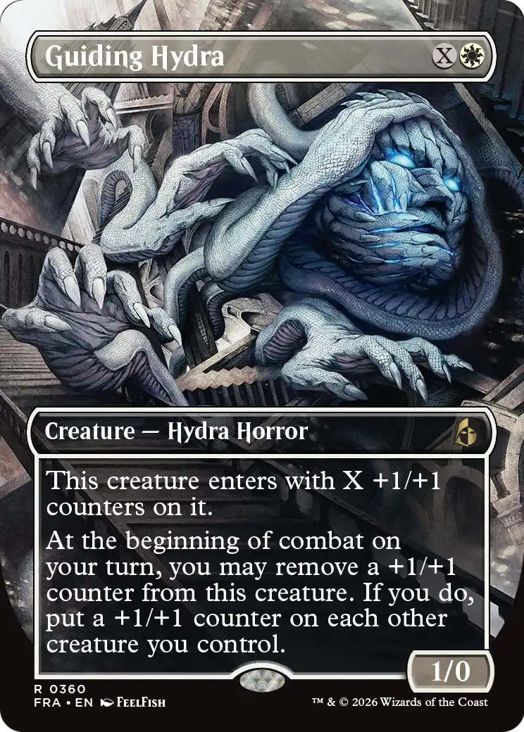 Guiding Hydra (Borderless) [Reality Fracture] | Jomio and Rueliete's Cards and Comics