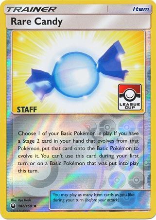 Rare Candy (142/168) (League Promo Staff) [Sun & Moon: Celestial Storm] | Jomio and Rueliete's Cards and Comics