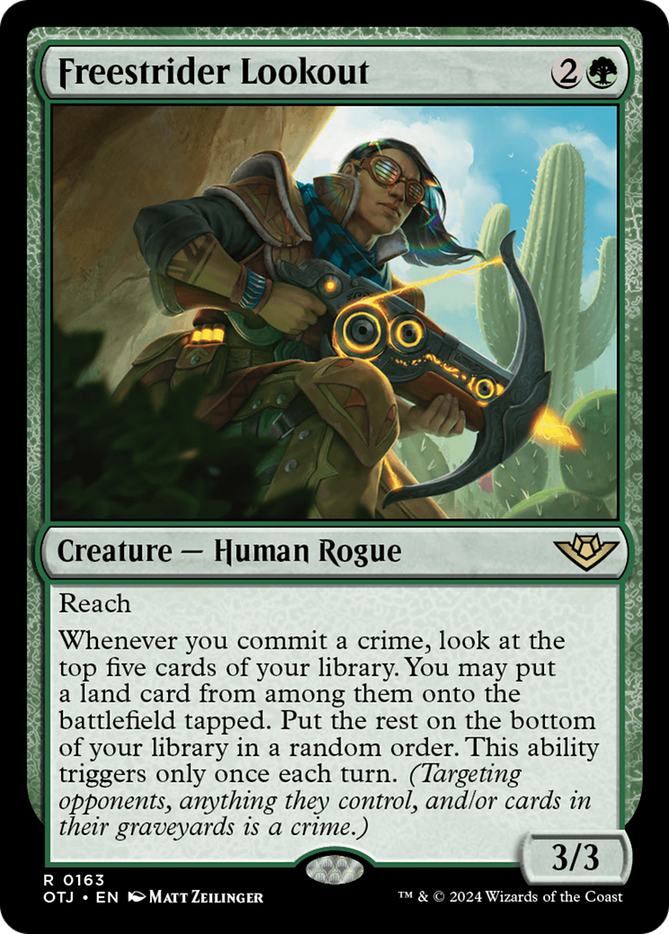 Freestrider Lookout [Outlaws of Thunder Junction] | Jomio and Rueliete's Cards and Comics