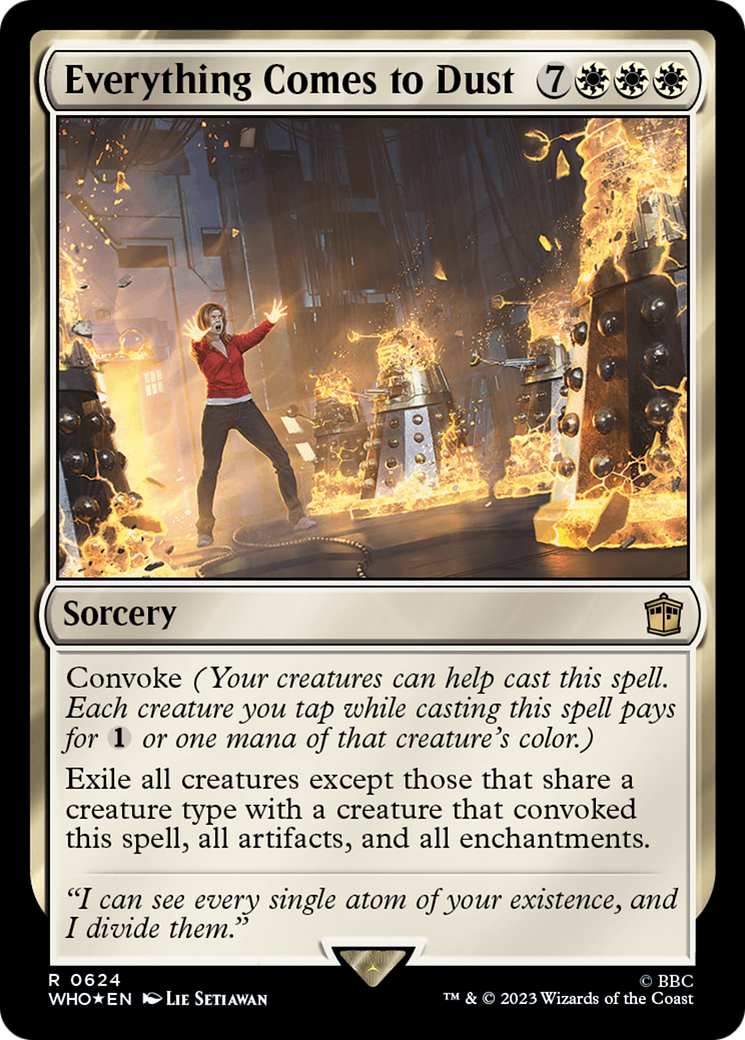 Everything Comes to Dust (Surge Foil) [Doctor Who] | Jomio and Rueliete's Cards and Comics
