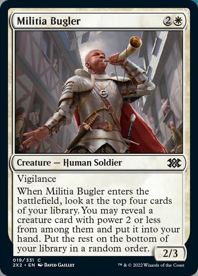 Militia Bugler [Double Masters 2022] | Jomio and Rueliete's Cards and Comics