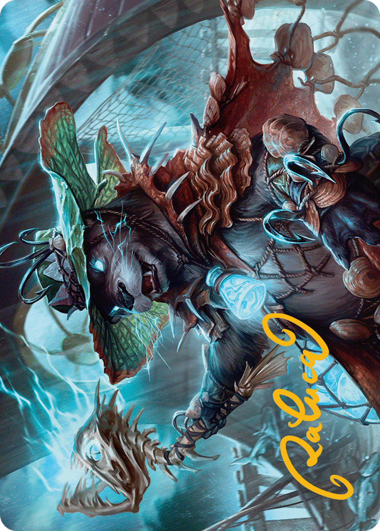 Tempest Angler Art Card (Gold-Stamped Signature) [Bloomburrow Art Series] | Jomio and Rueliete's Cards and Comics