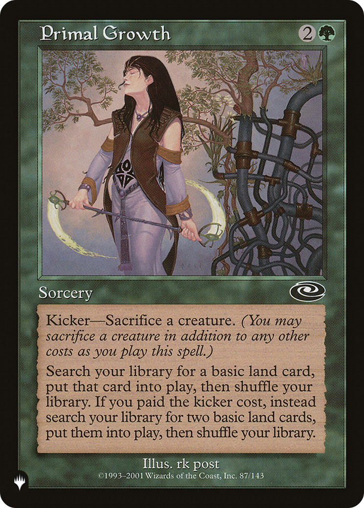 Primal Growth [The List] | Jomio and Rueliete's Cards and Comics