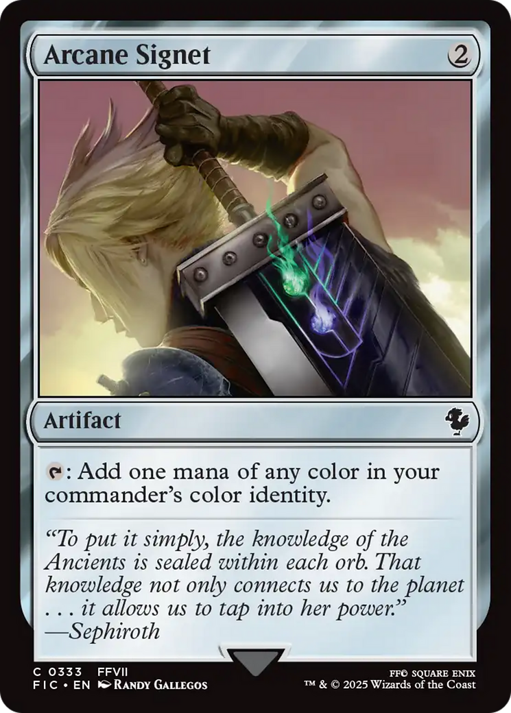 Arcane Signet (0333) [FINAL FANTASY Commander] | Jomio and Rueliete's Cards and Comics