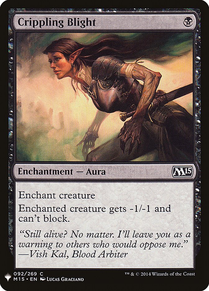 Crippling Blight [Mystery Booster] | Jomio and Rueliete's Cards and Comics