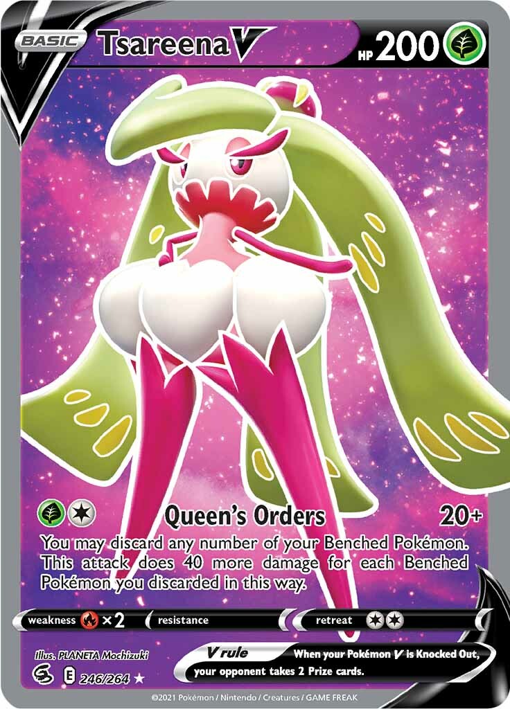 Tsareena V (246/264) [Sword & Shield: Fusion Strike] | Jomio and Rueliete's Cards and Comics