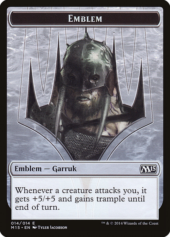 Garruk, Apex Predator Emblem [Magic 2015 Tokens] | Jomio and Rueliete's Cards and Comics