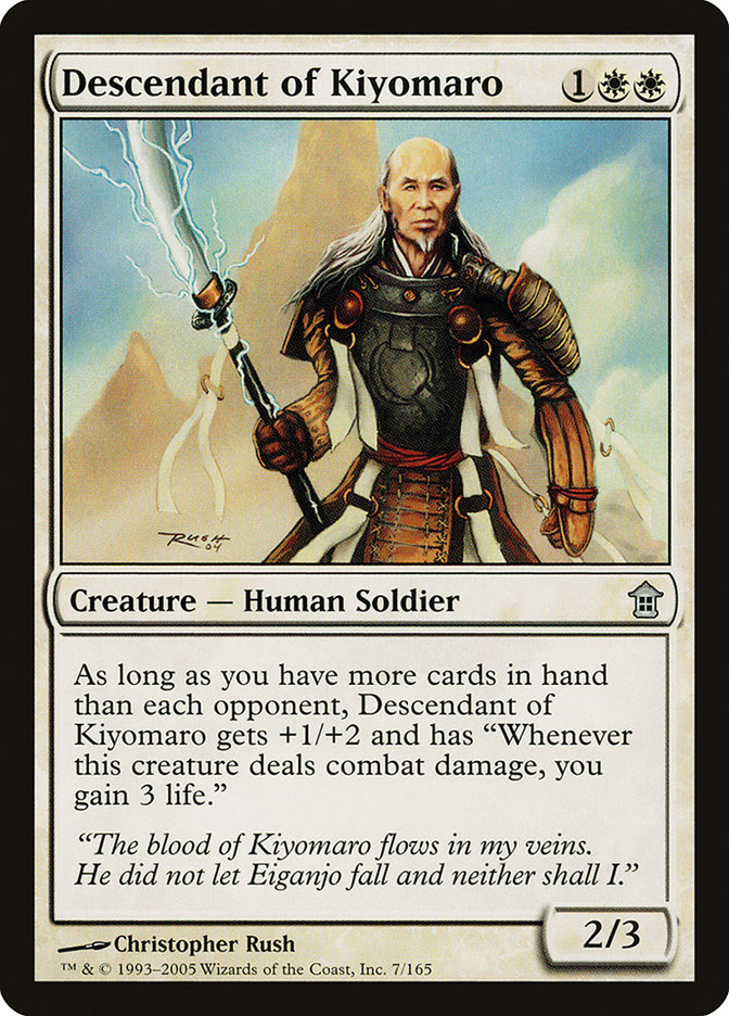 Descendant of Kiyomaro [Saviors of Kamigawa] | Jomio and Rueliete's Cards and Comics