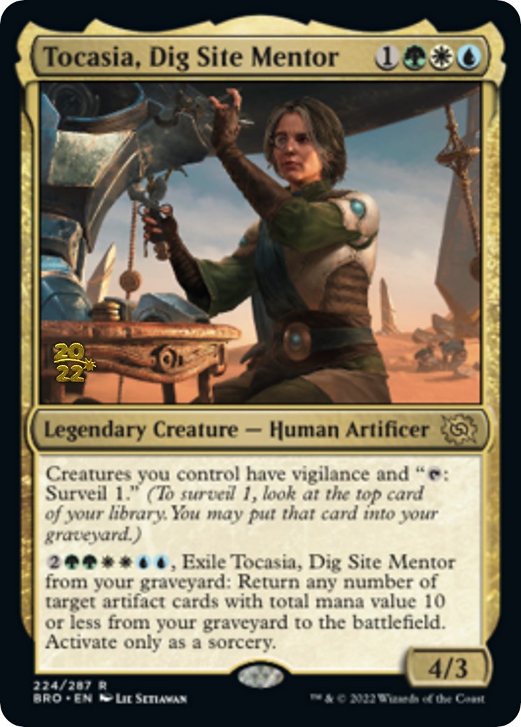 Tocasia, Dig Site Mentor [The Brothers' War Prerelease Promos] | Jomio and Rueliete's Cards and Comics