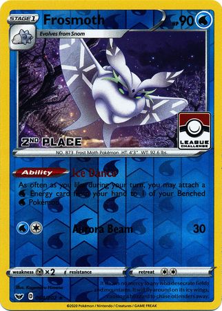 Frosmoth (064/202) (League Promo 2nd Place) [Sword & Shield: Base Set] | Jomio and Rueliete's Cards and Comics