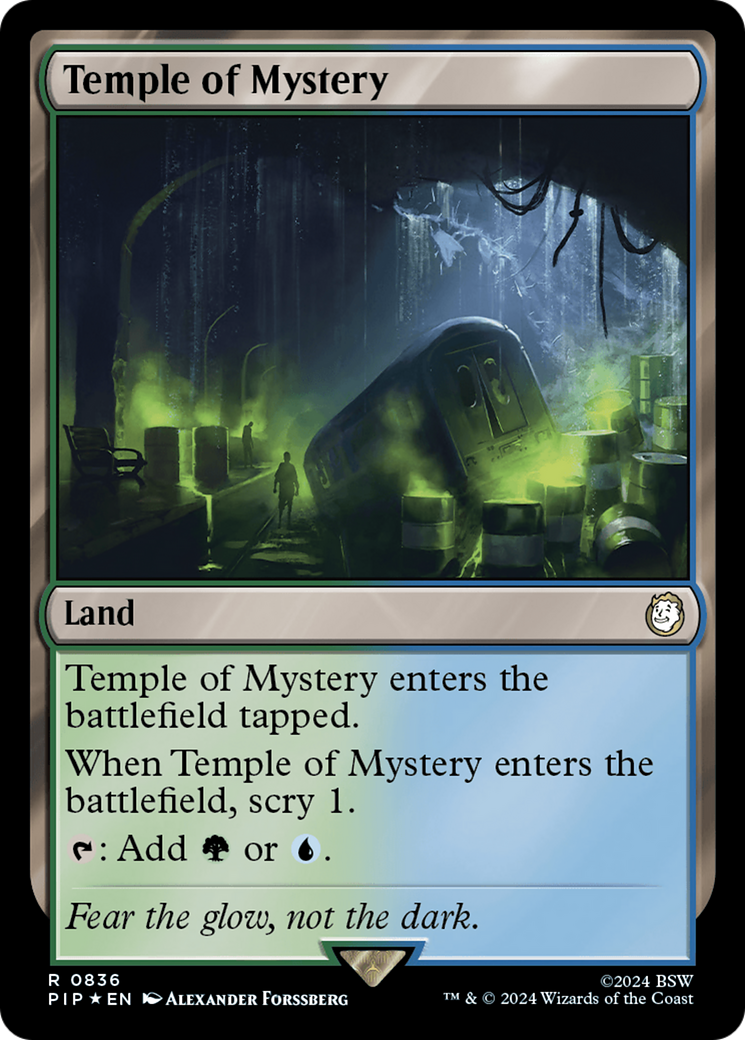 Temple of Mystery (Surge Foil) [Fallout] | Jomio and Rueliete's Cards and Comics