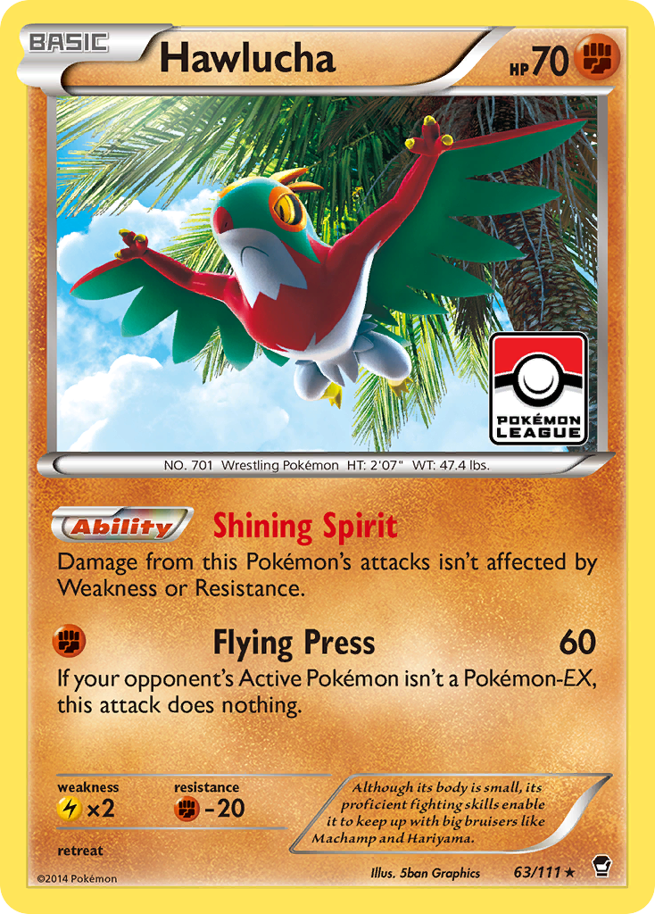 Hawlucha (63/111) [XY: Furious Fists] | Jomio and Rueliete's Cards and Comics