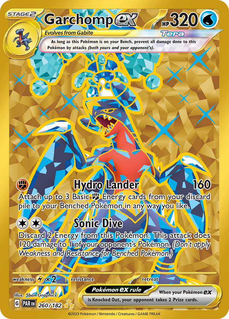 Garchomp ex (260/182) [Scarlet & Violet: Paradox Rift] | Jomio and Rueliete's Cards and Comics