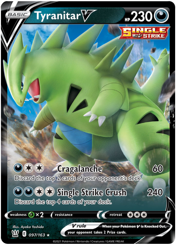 Tyranitar V (097/163) [Sword & Shield: Battle Styles] | Jomio and Rueliete's Cards and Comics