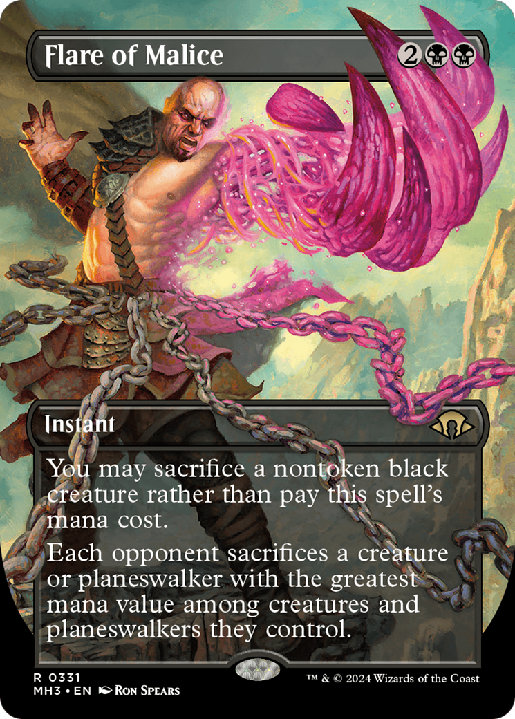 Flare of Malice (Borderless) [Modern Horizons 3] | Jomio and Rueliete's Cards and Comics