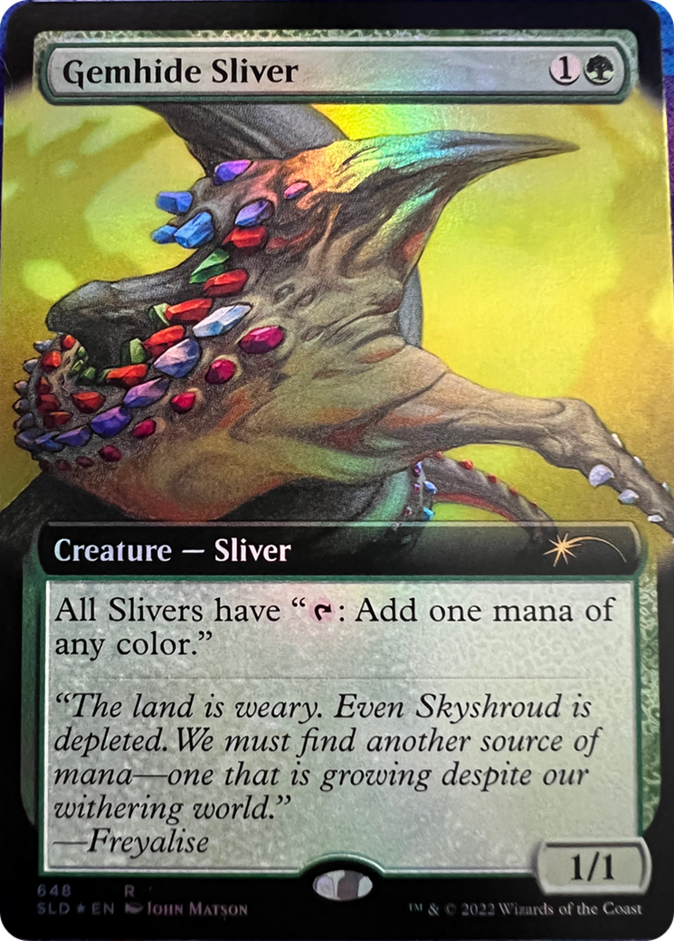 Gemhide Sliver (Extended Art) [Secret Lair Drop Series] | Jomio and Rueliete's Cards and Comics