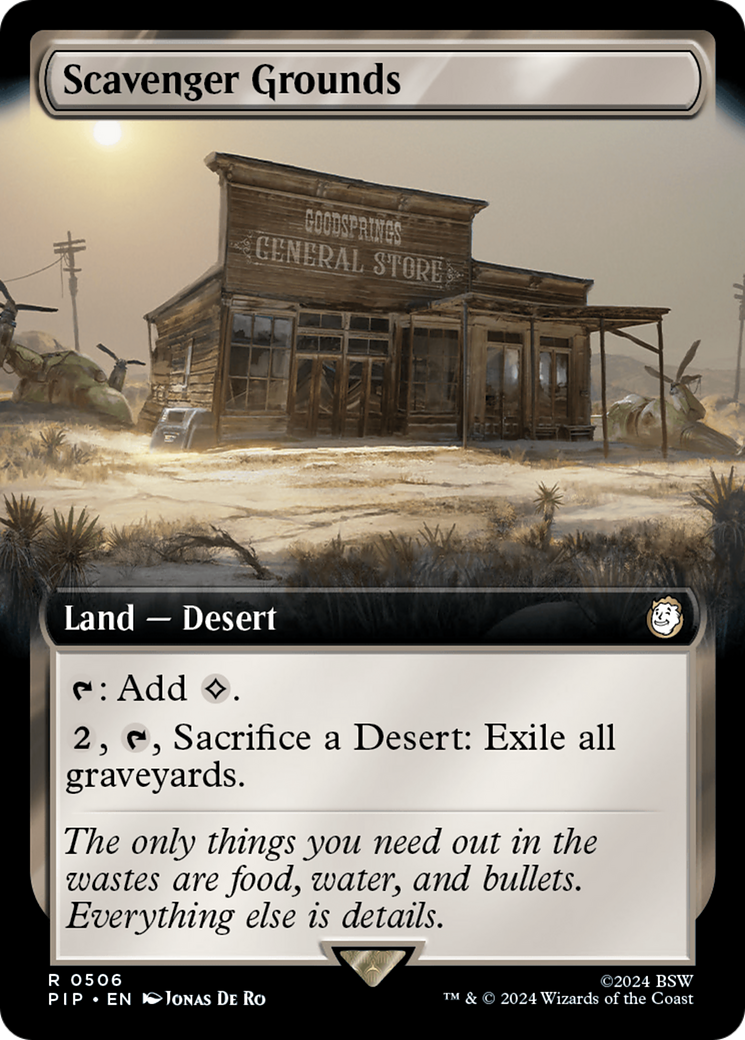Scavenger Grounds (Extended Art) [Fallout] | Jomio and Rueliete's Cards and Comics