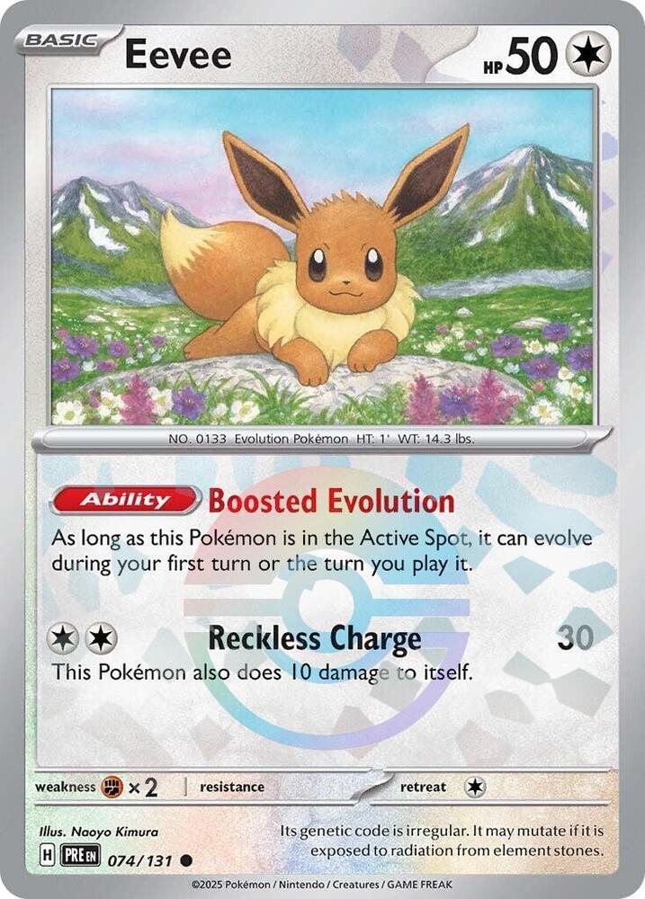 Eevee (074/131) (Poke Ball Pattern) [Scarlet & Violet: Prismatic Evolutions] | Jomio and Rueliete's Cards and Comics