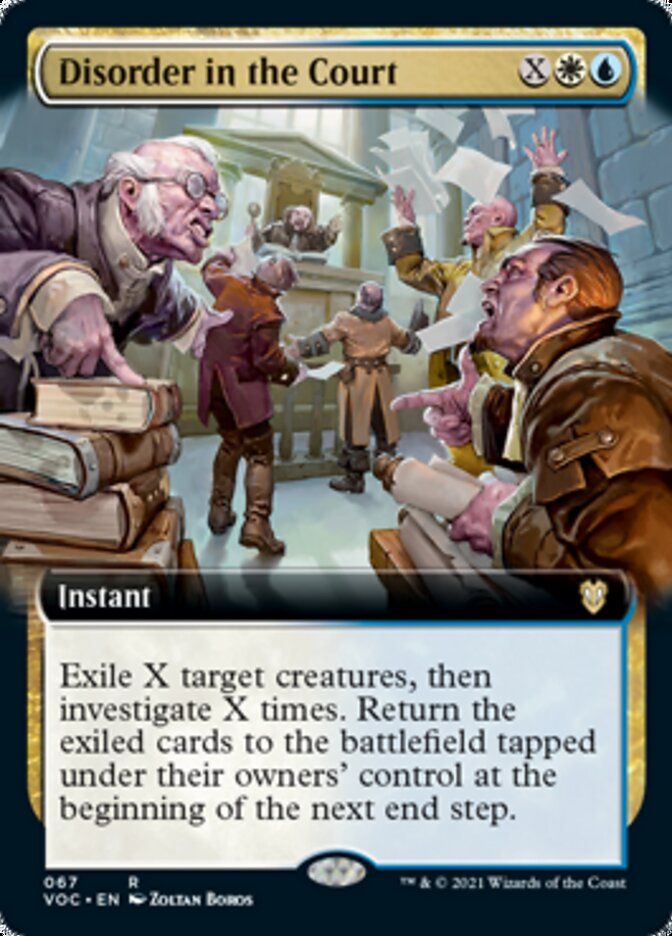 Disorder in the Court (Extended Art) [Innistrad: Crimson Vow Commander] | Jomio and Rueliete's Cards and Comics