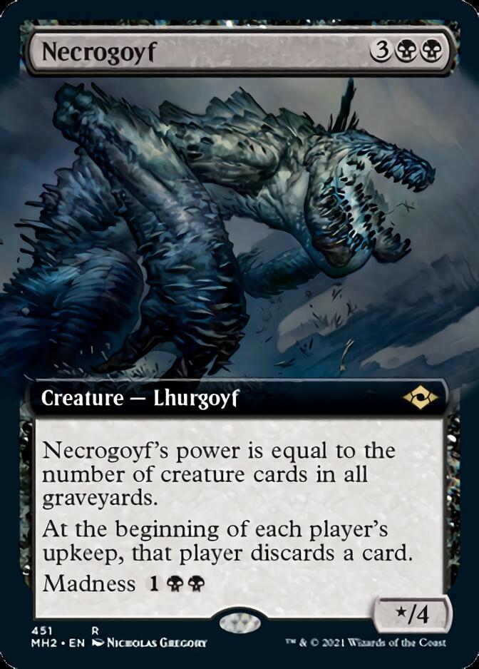 Necrogoyf (Extended Art) [Modern Horizons 2] | Jomio and Rueliete's Cards and Comics