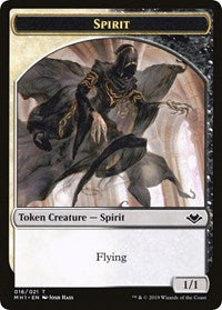 Spirit // Golem Double-Sided Token [Modern Horizons Tokens] | Jomio and Rueliete's Cards and Comics